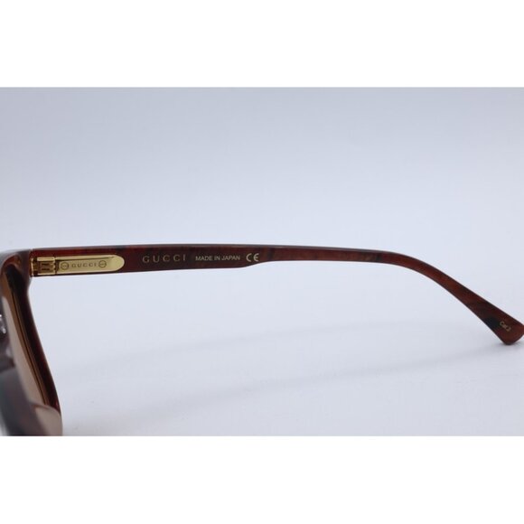 Gucci GG 1041S 003 Square Havana Brown Sunglasses Brown Lenses NEW main image 5